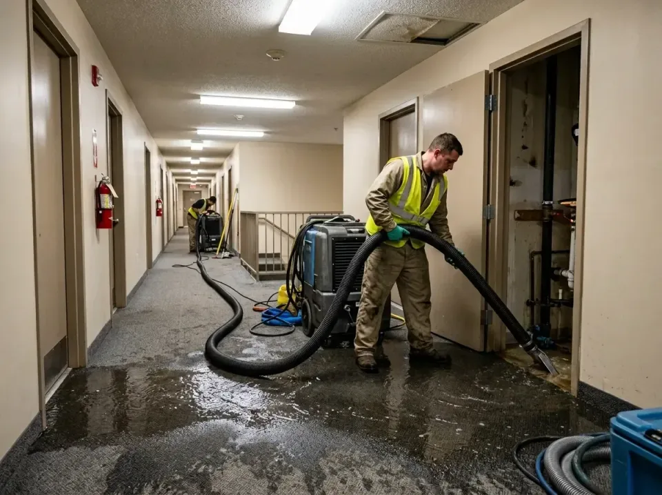 multi-unit-apartment-hallway-f-005 — frequently asked questions, Emergency Burst Pipe Water Extraction & Removal in Leisuret…